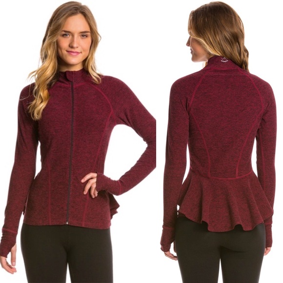 beyond yoga peplum jacket